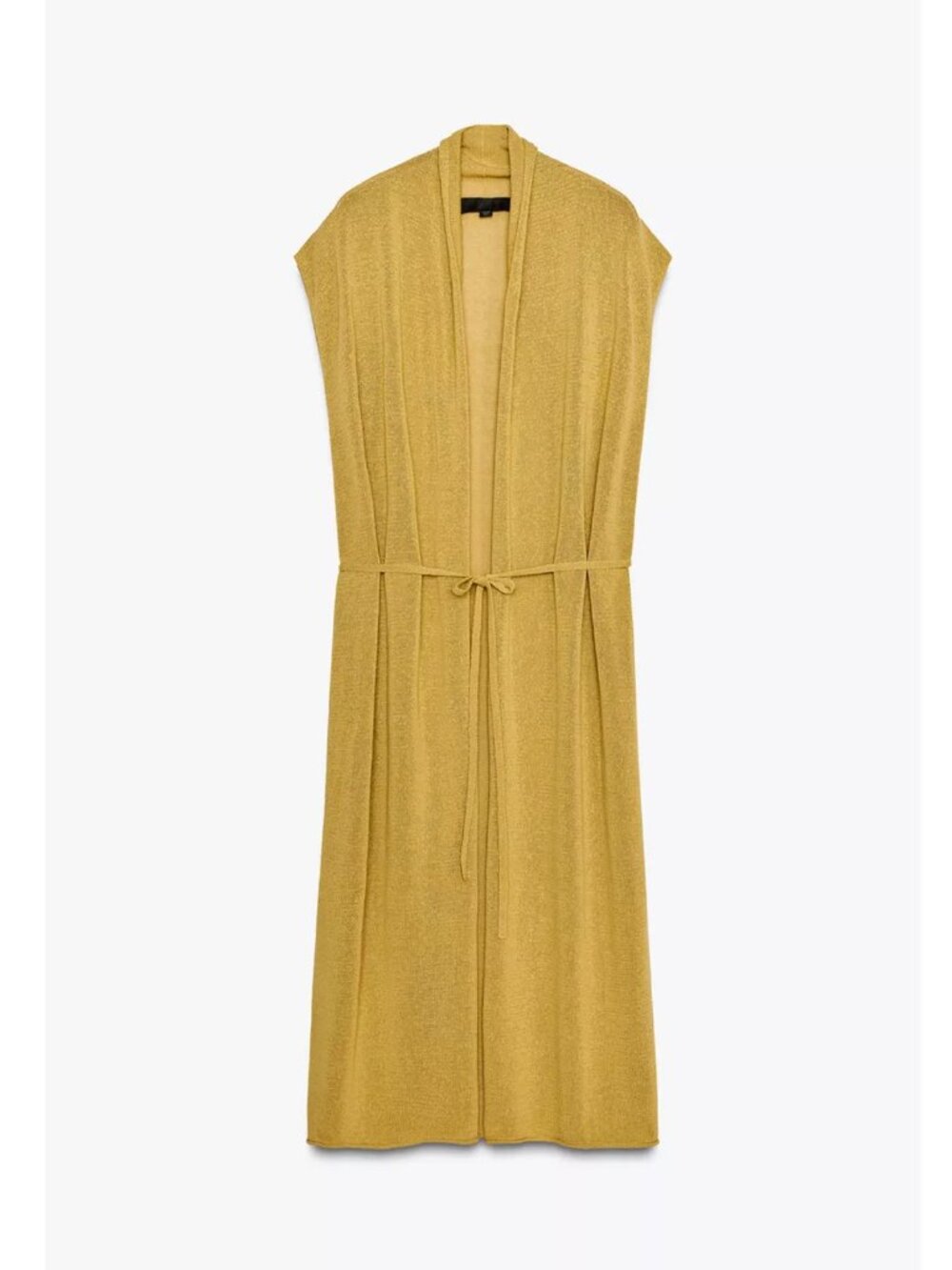 ZARA Long Knit Jacket with Linen Size M